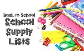 RVMS Student Supply List 2020-2021