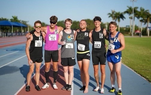 Dustin and track athletes