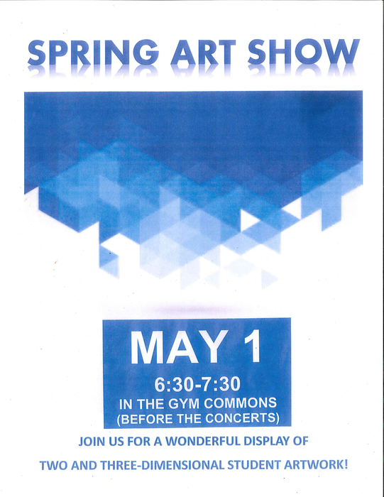 RVHS art show flyer